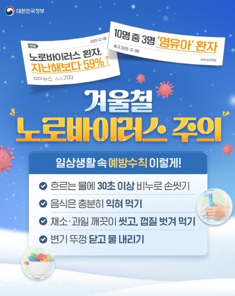 문화체육관광부, 겨울철 노로바이러스 ...